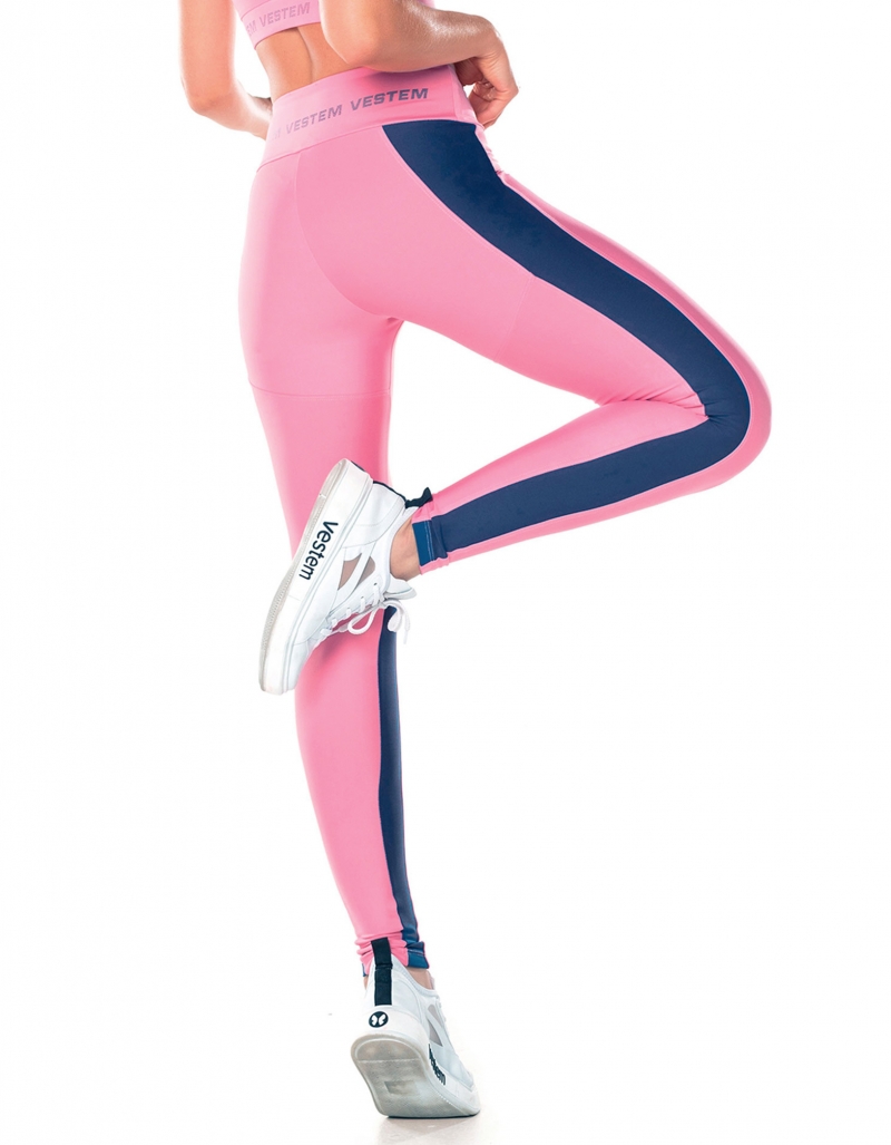 Vestem - Rush Pink Milkshake Cutout Leggings - FS1439.V25.C0468 Vestem - Rush Pink Milkshake Cutout Leggings - FS1439.V25.C0468