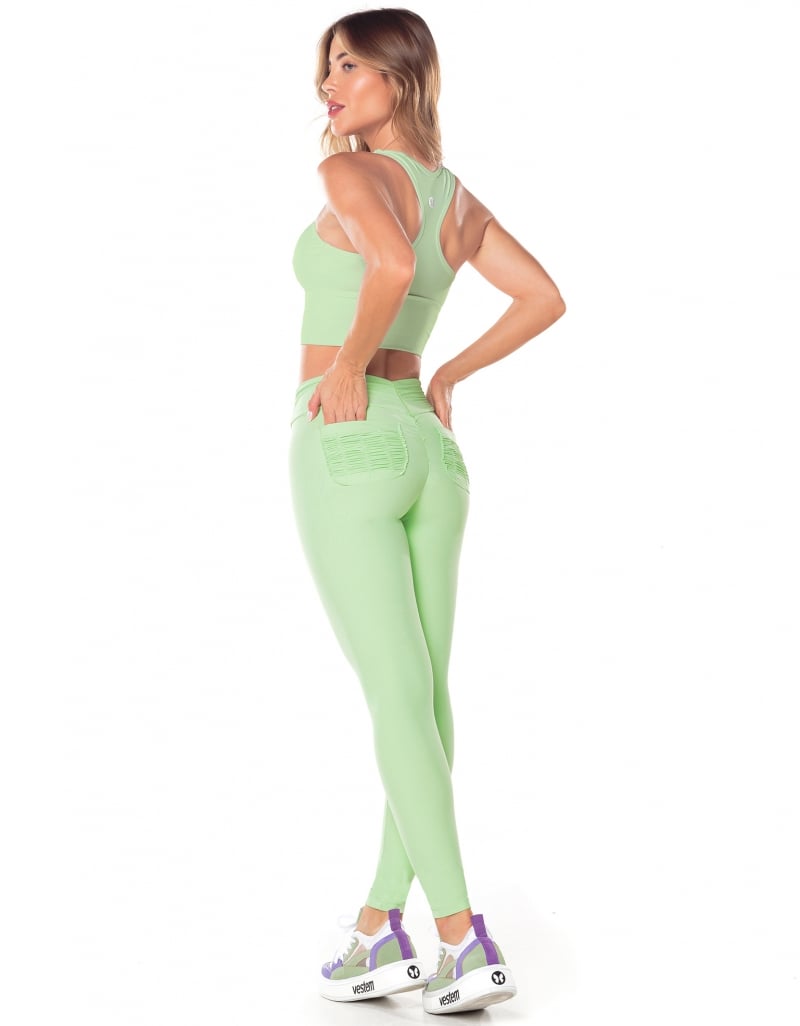 Vestem - Mint Green Fact leggings - FS626.ESS.C0280 Vestem - Mint Green Fact leggings - FS626.ESS.C0280