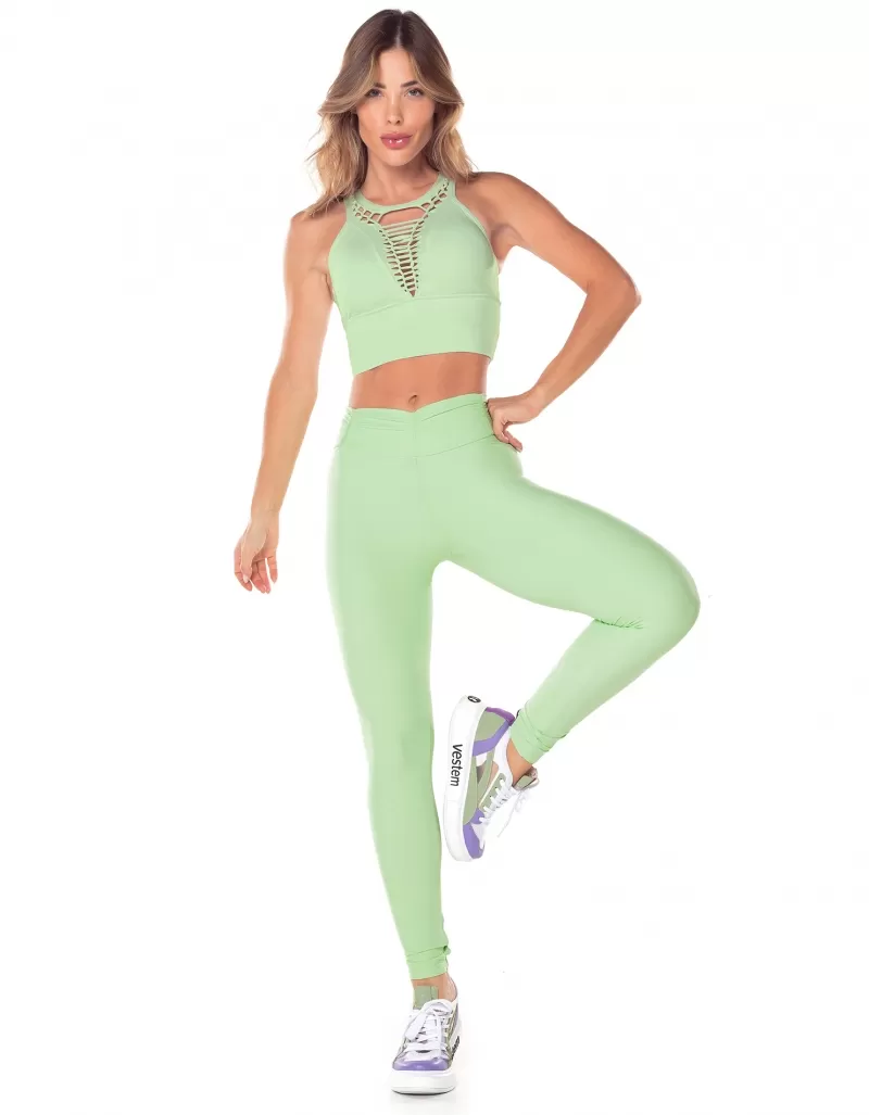 Vestem - Mint Green Fact leggings - FS626.ESS.C0280