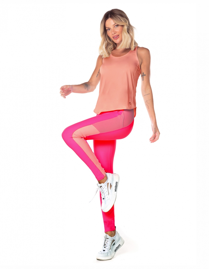 Vestem - Tank Shirt Roller Orange Zig Zag - REG760.ESS.C0247 Vestem - Tank Shirt Roller Orange Zig Zag - REG760.ESS.C0247