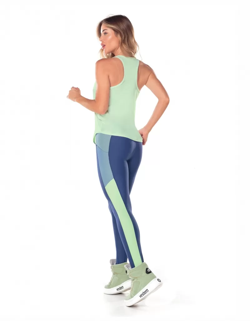 Vestem - Mint Green Roller Tank Shirt - REG760.ESS.C0280