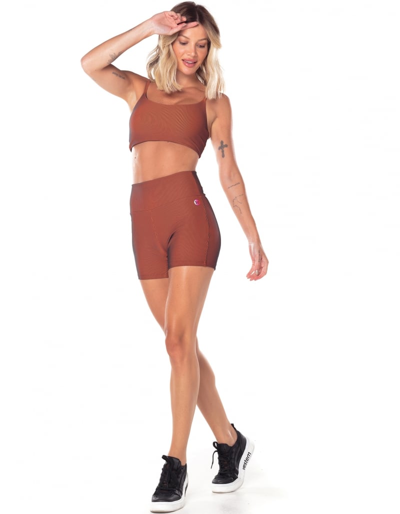 Vestem - Black and Neon Orange Sculpting Fit Shorts - SH634.V25.C0387 Vestem - Black and Neon Orange Sculpting Fit Shorts - SH634.V25.C0387