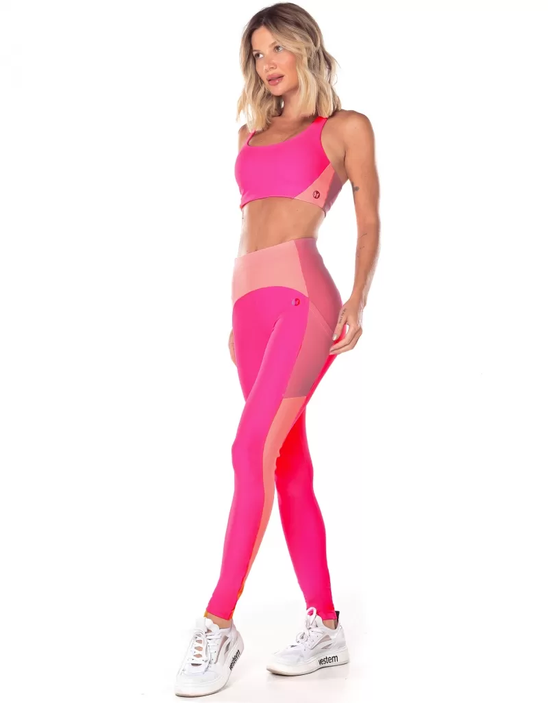 Vestem - Asymmetric Waves Pink Neon Top - TOP1055.V25.C0003