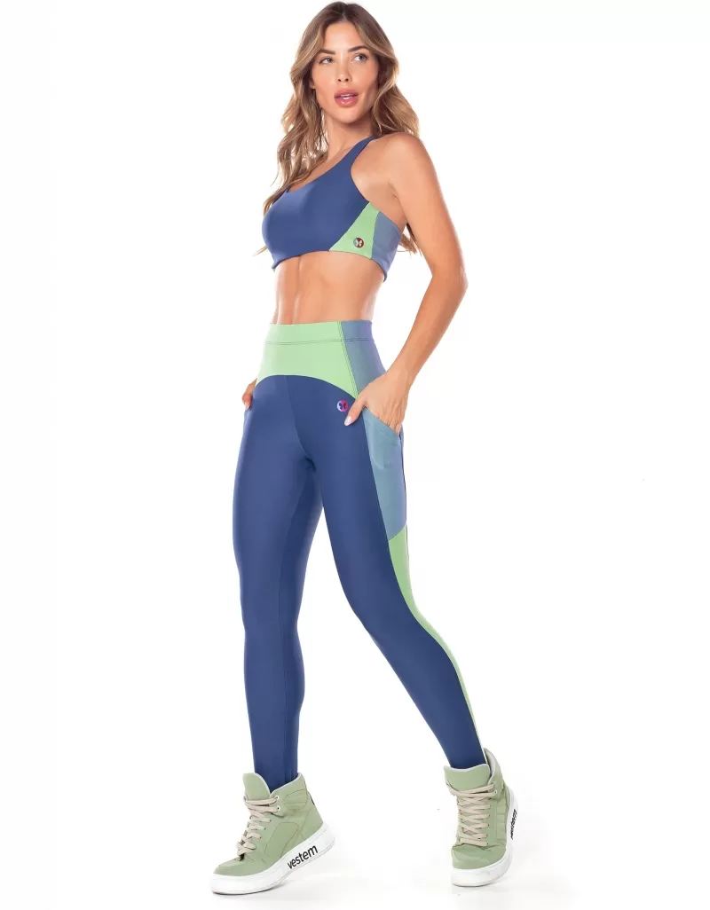 Vestem - Waves Asymmetrical Top in Blue Jeans - TOP1055.V25.C0257