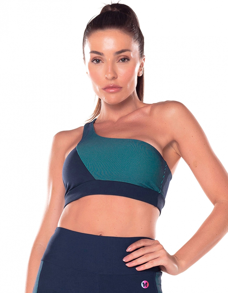 Vestem - Dark Navy Tide One Shoulder Top - TOP1056.V25.C0173