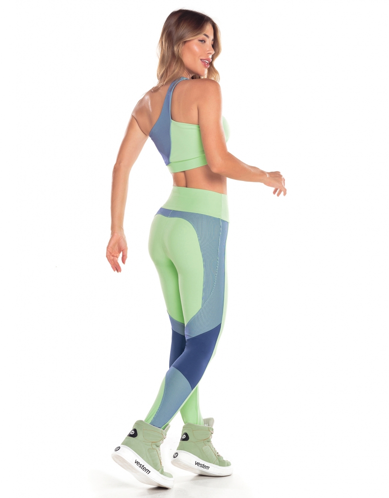 Vestem - Mint Green Maré Unique Shoulder Top - TOP1056.V25.C0280 Vestem - Mint Green Maré Unique Shoulder Top - TOP1056.V25.C0280