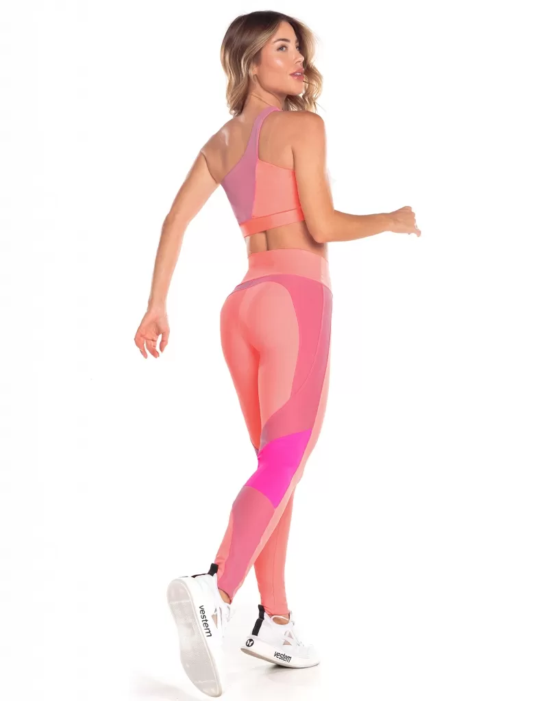 Vestem - Orange Tide Zig Zag One Shoulder Top - TOP1056.V25.C0247