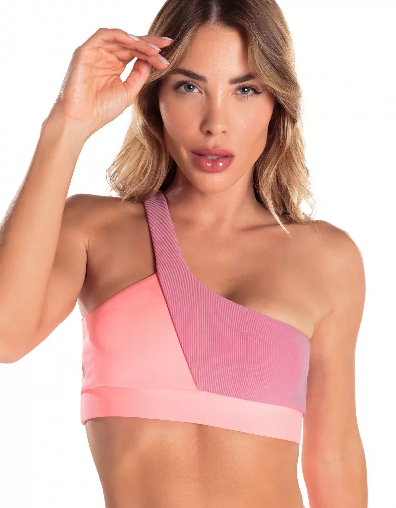 Vestem - Orange Tide Zig Zag One Shoulder Top - TOP1056.V25.C0247