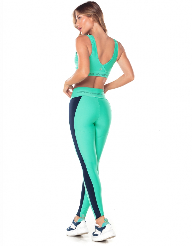 Vestem - Atlantis Green Rush Wrap Top - TOP1082.V25.C0302 Vestem - Atlantis Green Rush Wrap Top - TOP1082.V25.C0302