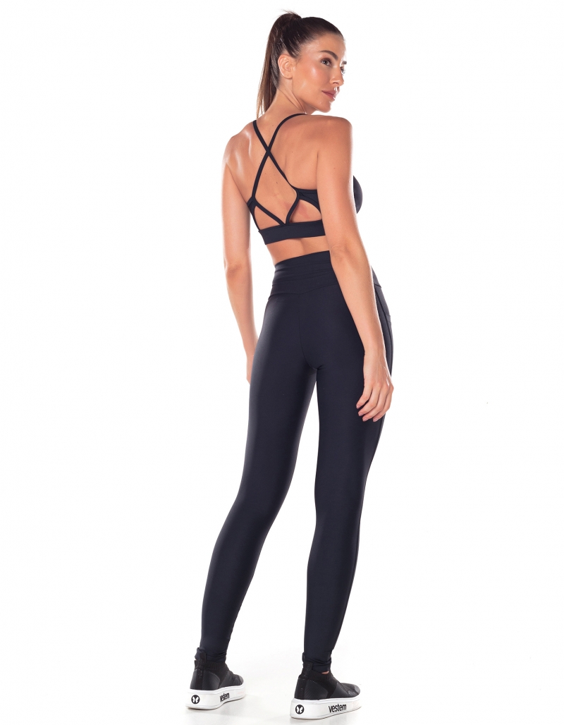 Vestem - Aria Black Cross Back Top - TOP1088.V25.C0002 Vestem - Aria Black Cross Back Top - TOP1088.V25.C0002