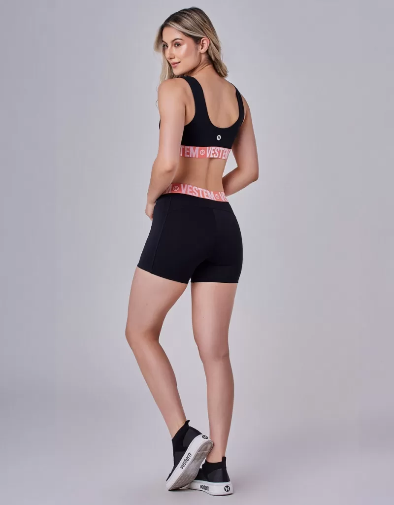 Vestem - Simone Orange Zig Zag and White Top and Shorts Set - CJ180.CP.C0361