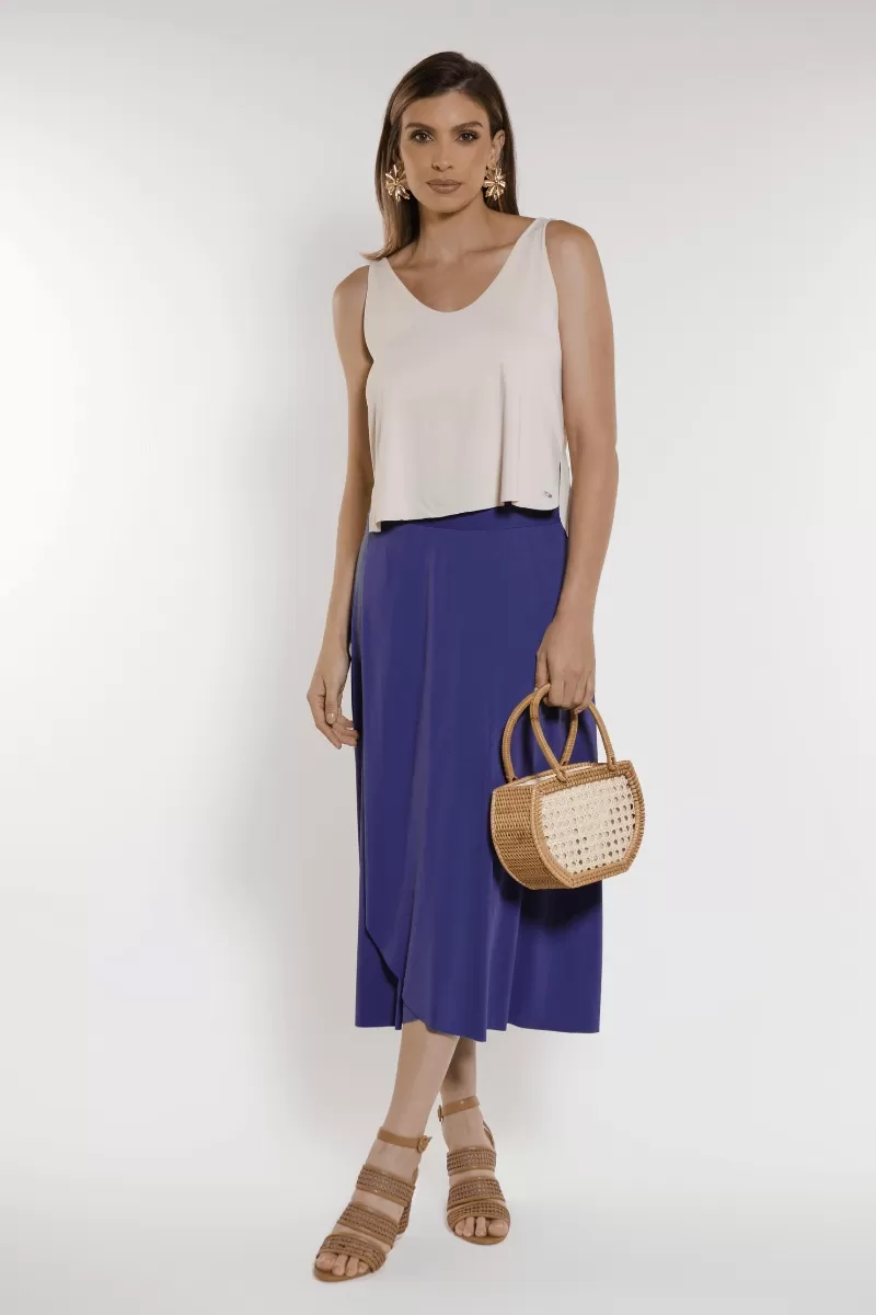 Trilha Verão - Tank Shirt Cropped Regina Free - R8340