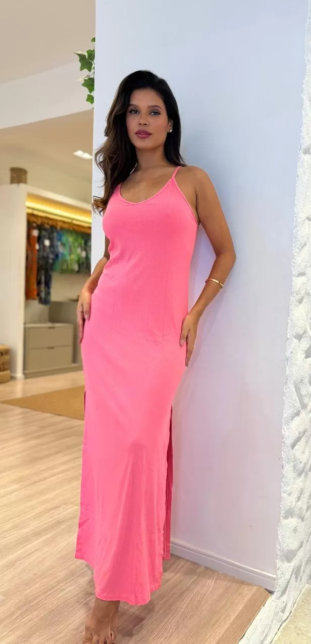 Santa Areia - Vestido longo Rosa - 2500.01RS