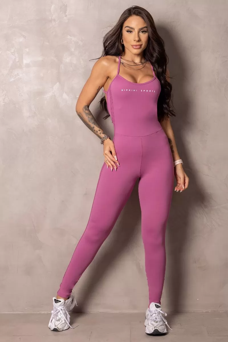 Hipkini - Stunning Pink Blush Cross Straps Jumpsuit - 33330904 Hipkini - Stunning Pink Blush Cross Straps Jumpsuit - 33330904