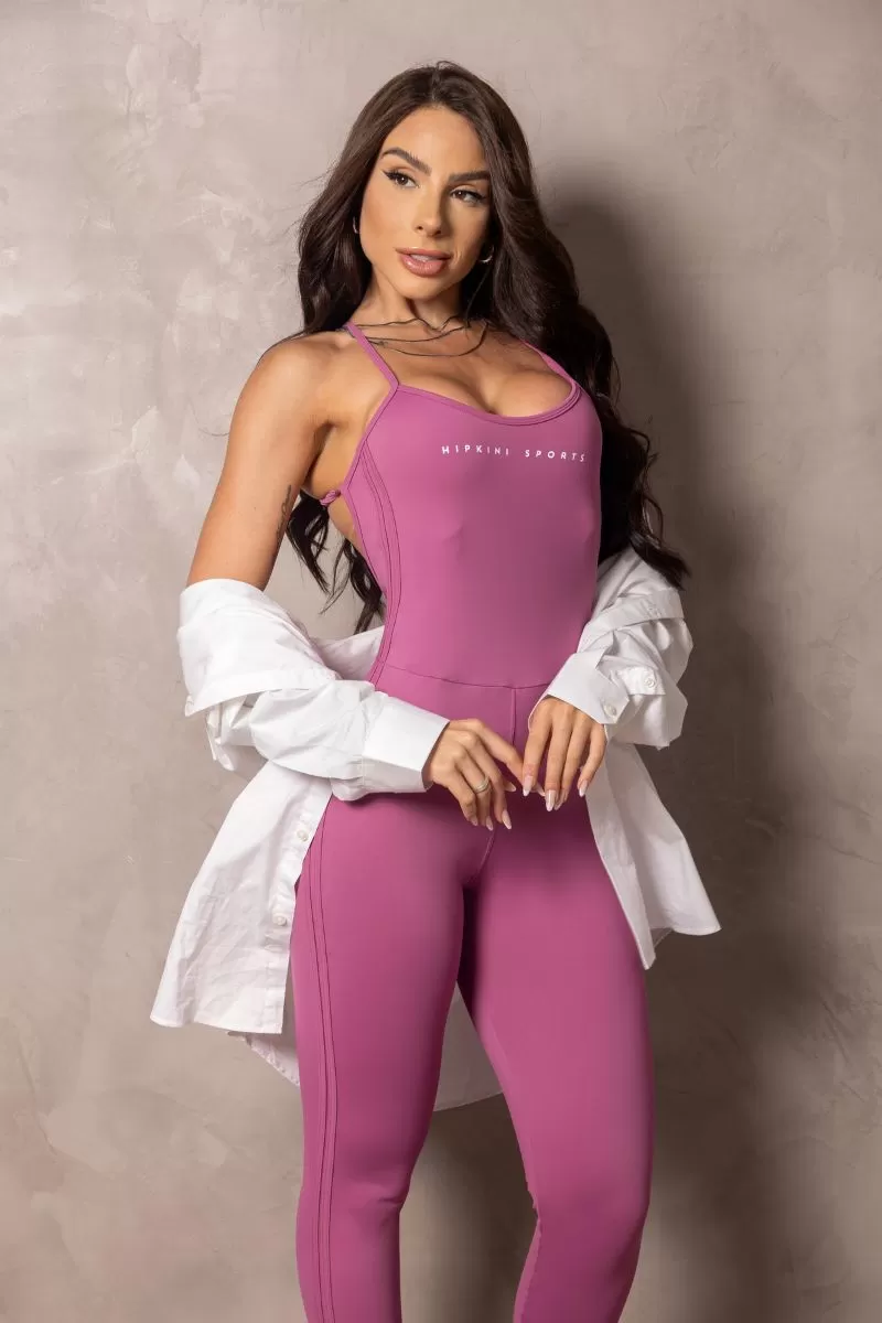 Hipkini - Stunning Pink Blush Cross Straps Jumpsuit - 33330904 Hipkini - Stunning Pink Blush Cross Straps Jumpsuit - 33330904