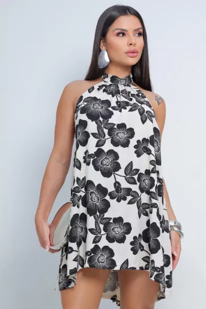AS8 - Printed Halter Dress - LUD0200