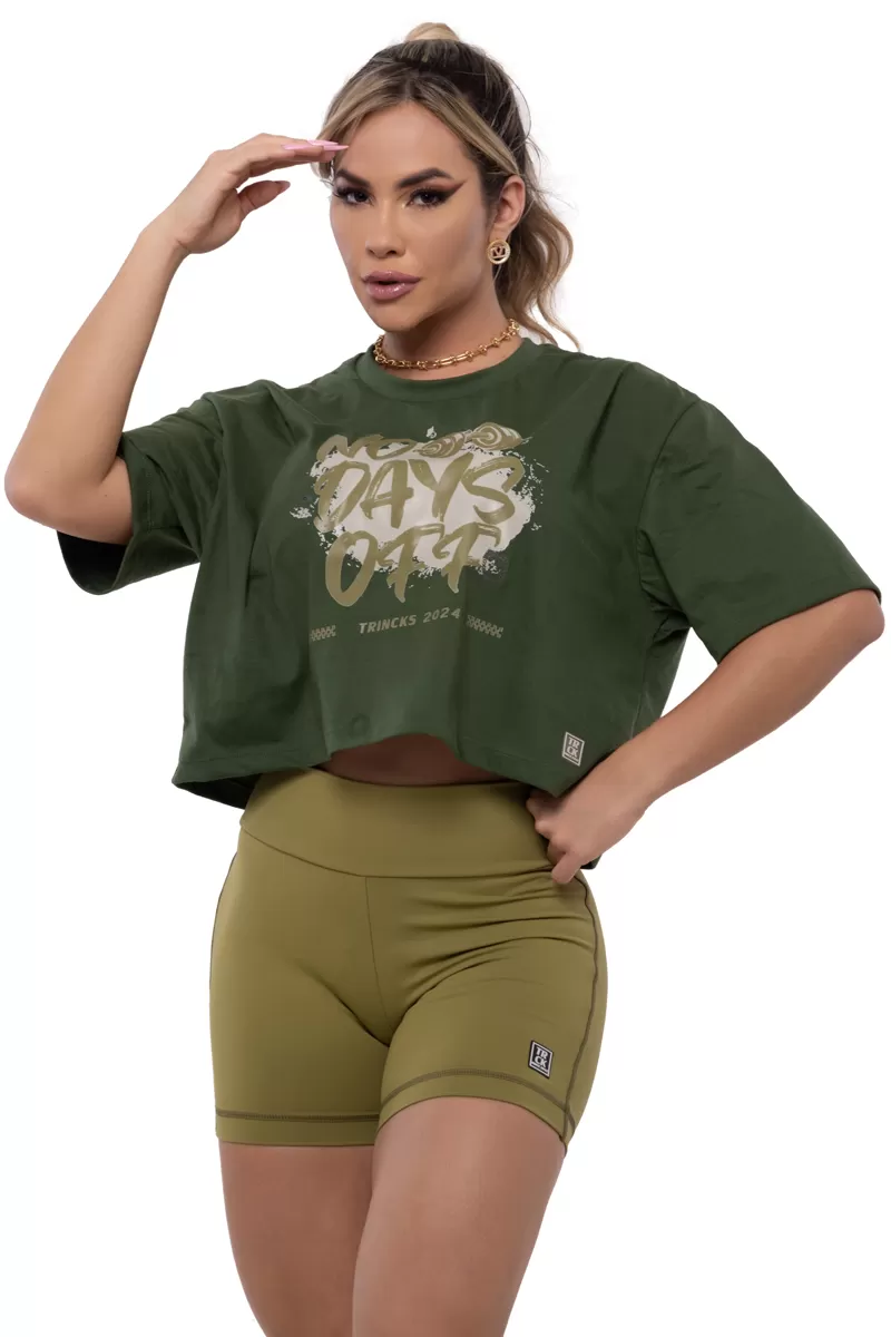 Trincks - Cropped Motivacion No Days Off Verde - 