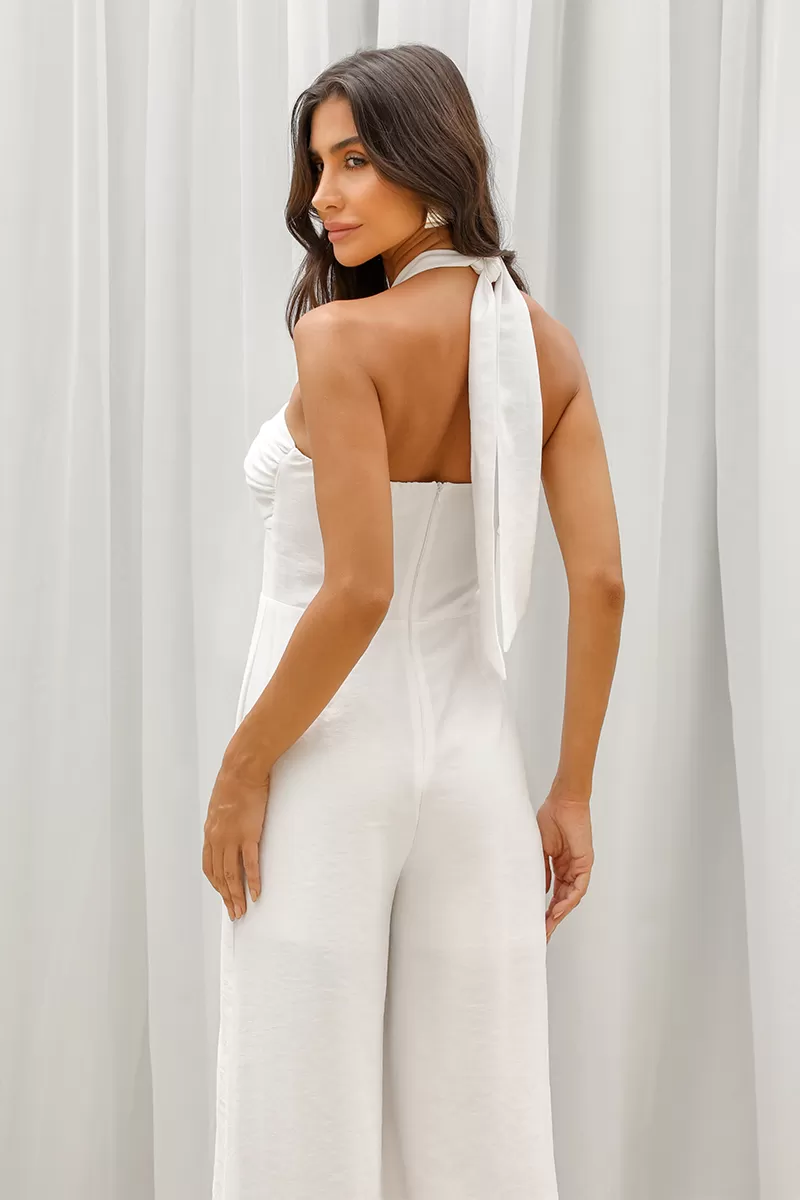 Dot Clothing - Dot Clothing One-Shoulder Jumpsuit Miriam Off White - 2609OFF Dot Clothing - Dot Clothing One-Shoulder Jumpsuit Miriam Off White - 2609OFF