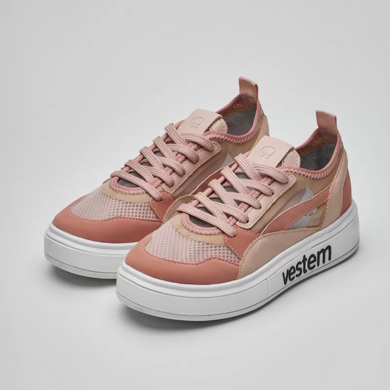 Vestem - Frida Multicolor Pink Romance and Pink Satin Sneakers - TE20.C0613