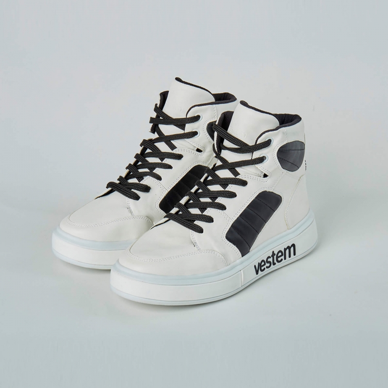 Vestem - Basquiat White and Black Sneakers - TE25.C0180 Vestem - Basquiat White and Black Sneakers - TE25.C0180