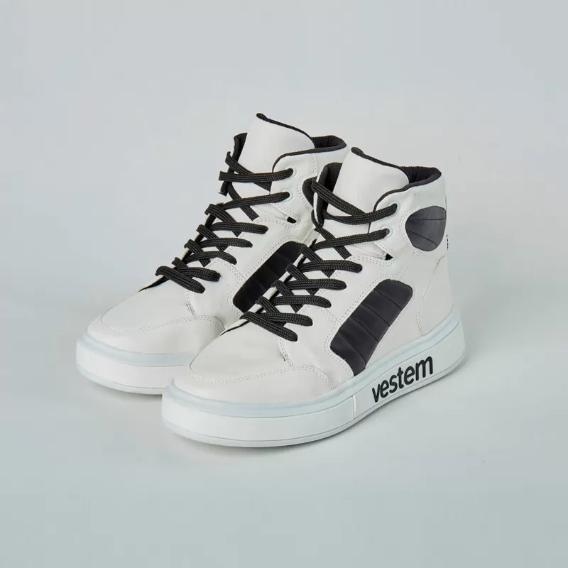 Vestem - Basquiat White and Black Sneakers - TE25.C0180