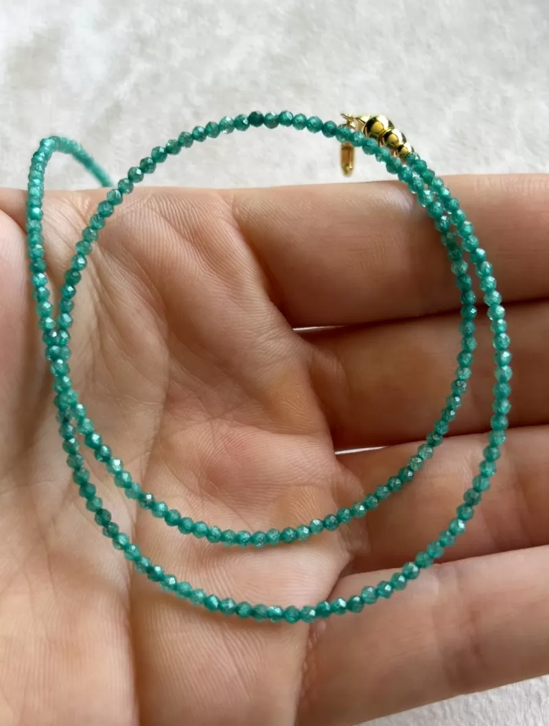 Mikabe - Colar Micro Zircônia Cor Turmalina 2mm - MK2005