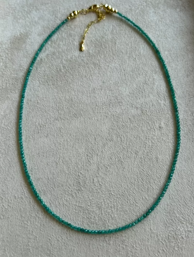 Mikabe - Colar Micro Zircônia Cor Turmalina 2mm - MK2005