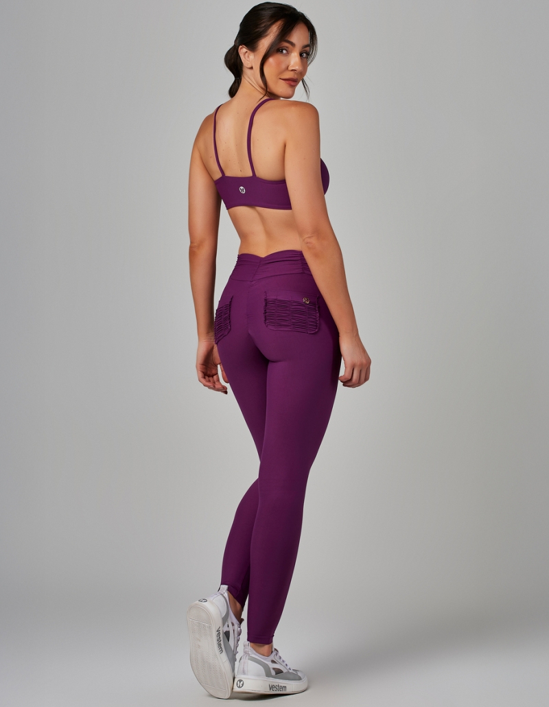 Vestem - Amethyst Acai Ii Leggings and Top Set - CJ225.OUT.C0446 Vestem - Amethyst Acai Ii Leggings and Top Set - CJ225.OUT.C0446