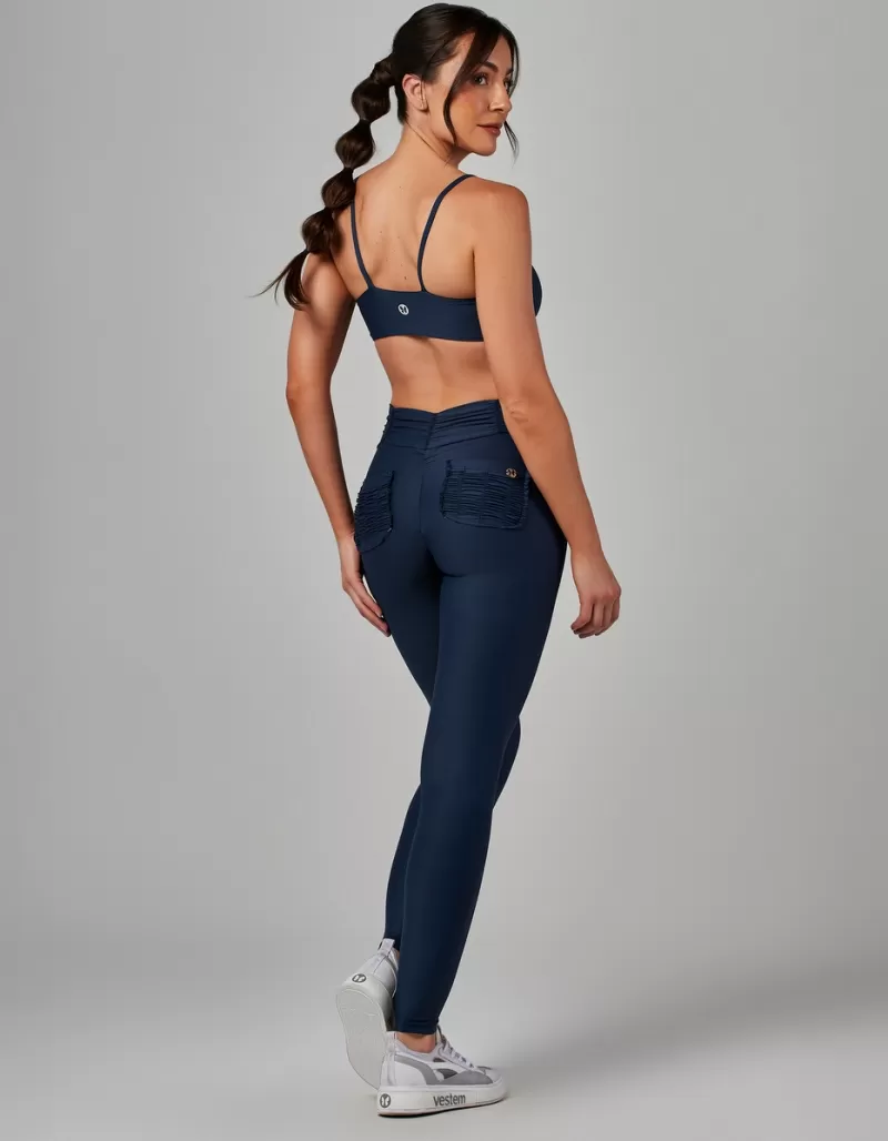 Vestem - Shark Blue Amethyst Top and Legging Set - CJ225.OUT.C0148