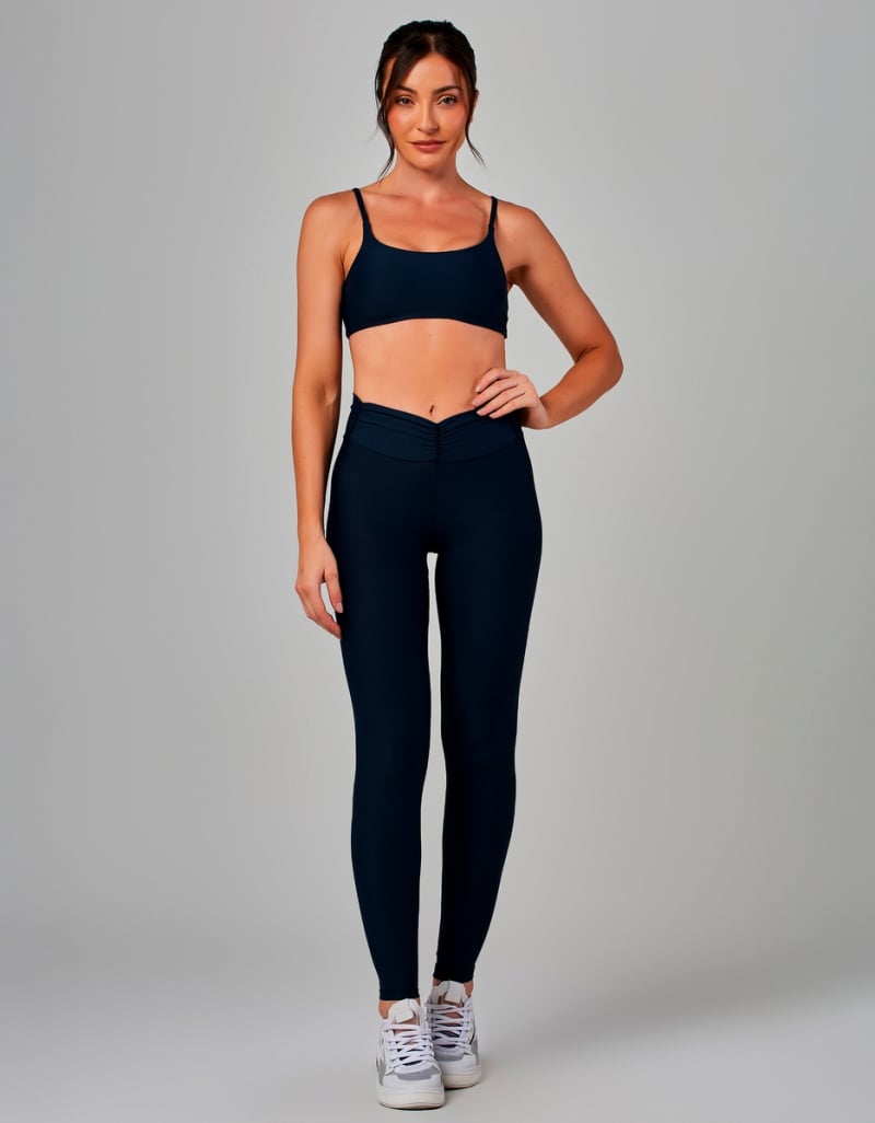 Vestem - Dark Navy Amethyst Top and Legging Set - CJ225.OUT.C0173
