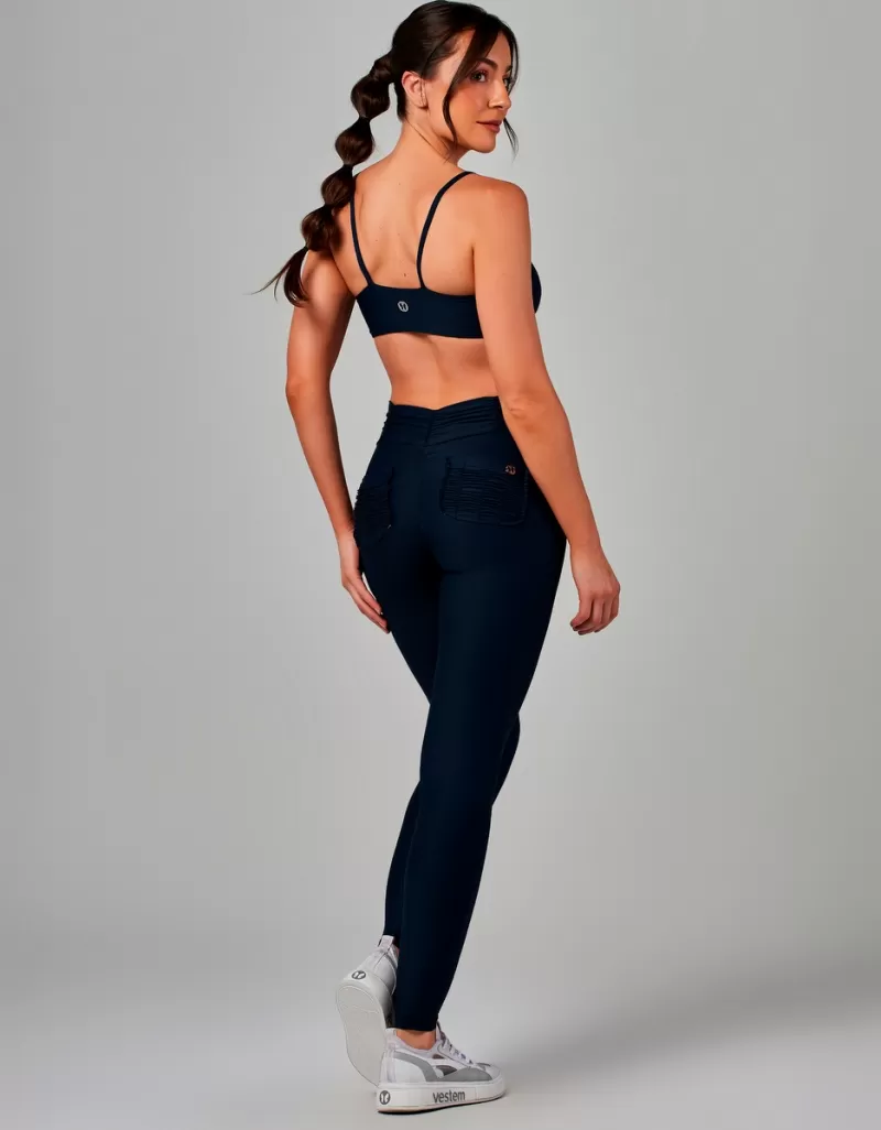 Vestem - Dark Navy Amethyst Top and Legging Set - CJ225.OUT.C0173