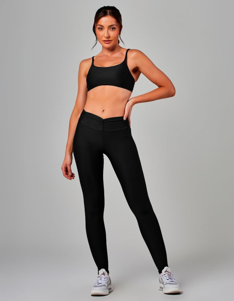 Vestem - Black Amethyst Leggings and Top Set - CJ225.OUT.C0002