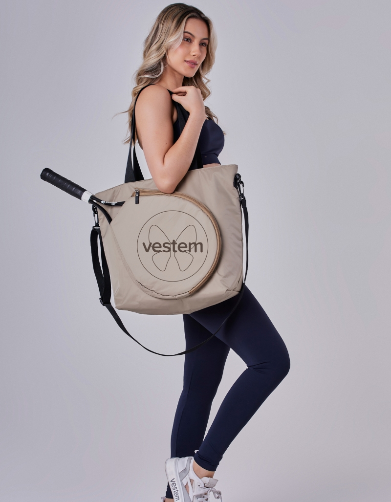 Vestem - Hand Bag Beach Tennis Beige Oatmeal - BOL64.C0573 Vestem - Hand Bag Beach Tennis Beige Oatmeal - BOL64.C0573