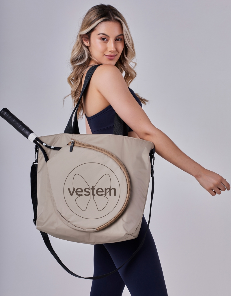 Vestem - Hand Bag Beach Tennis Beige Oatmeal - BOL64.C0573 Vestem - Hand Bag Beach Tennis Beige Oatmeal - BOL64.C0573