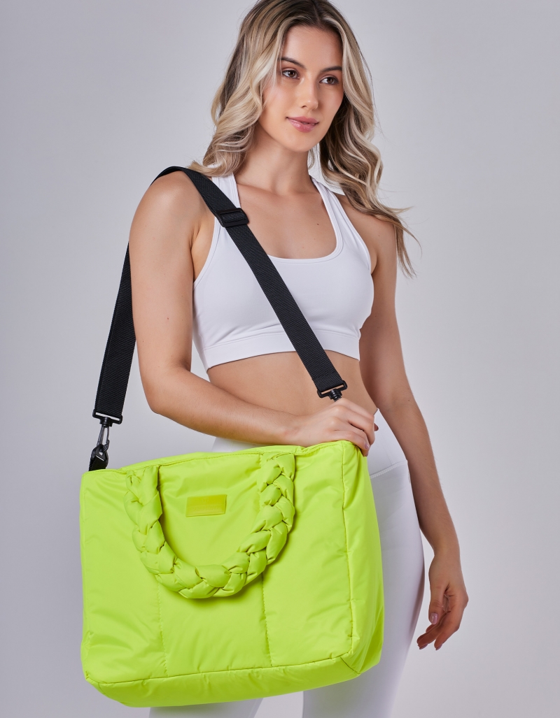 Vestem - Mameshssê Neon Yellow Braid Hand Bag - BOL66.C0009 Vestem - Mameshssê Neon Yellow Braid Hand Bag - BOL66.C0009