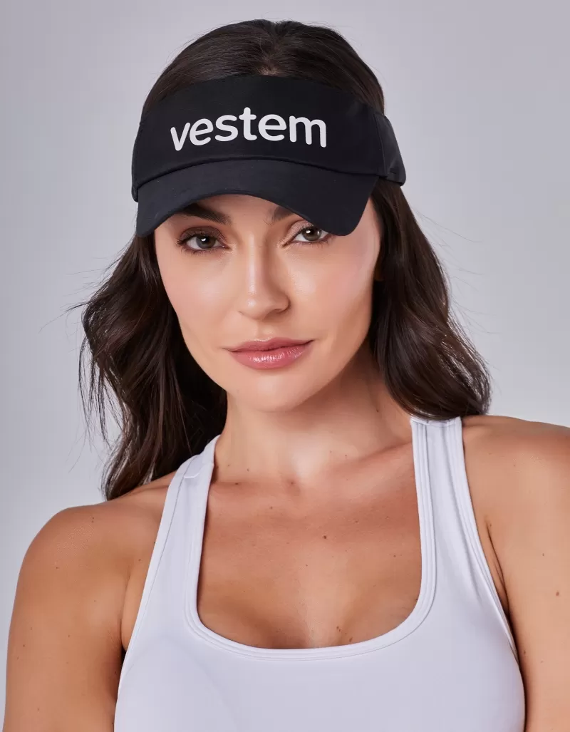 Vestem - Black High Relief Silk Visor - VS20.C0002