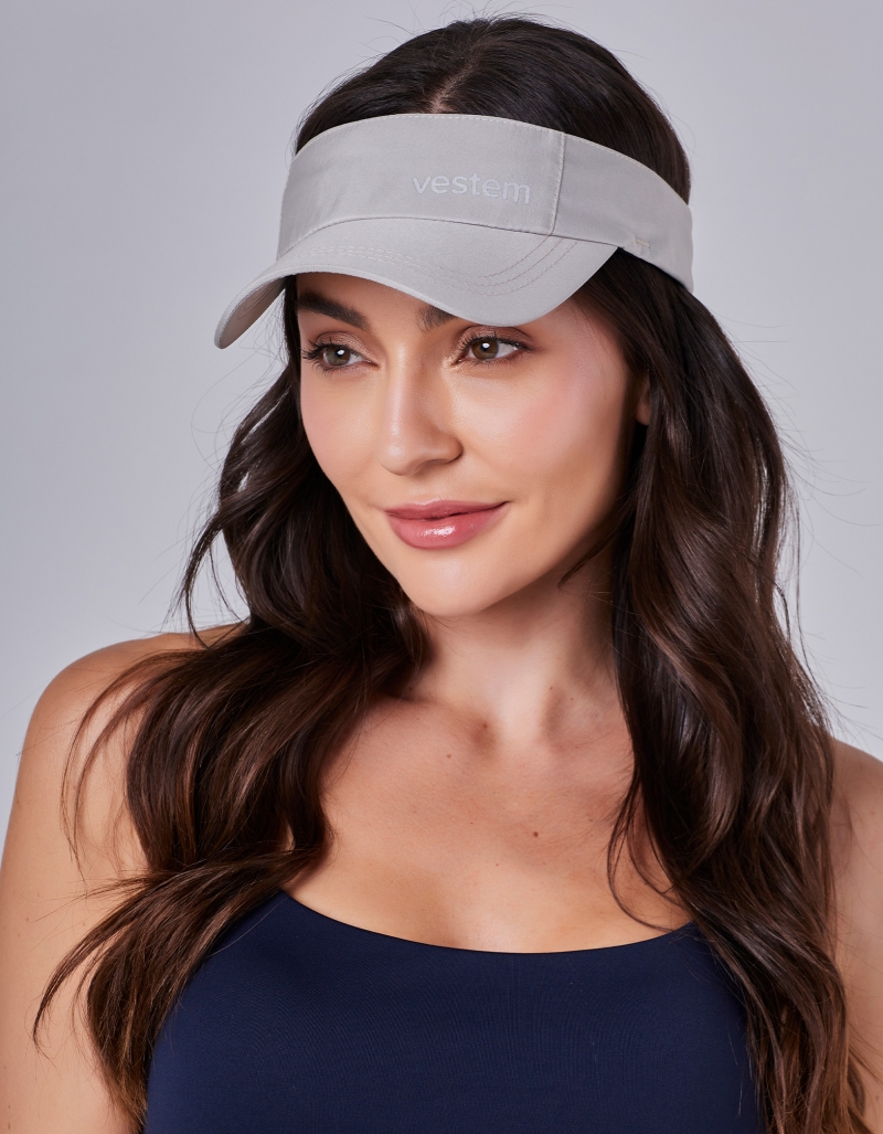 Vestem - Chalk Grey Reflective Visor - VS21.C0582 Vestem - Chalk Grey Reflective Visor - VS21.C0582