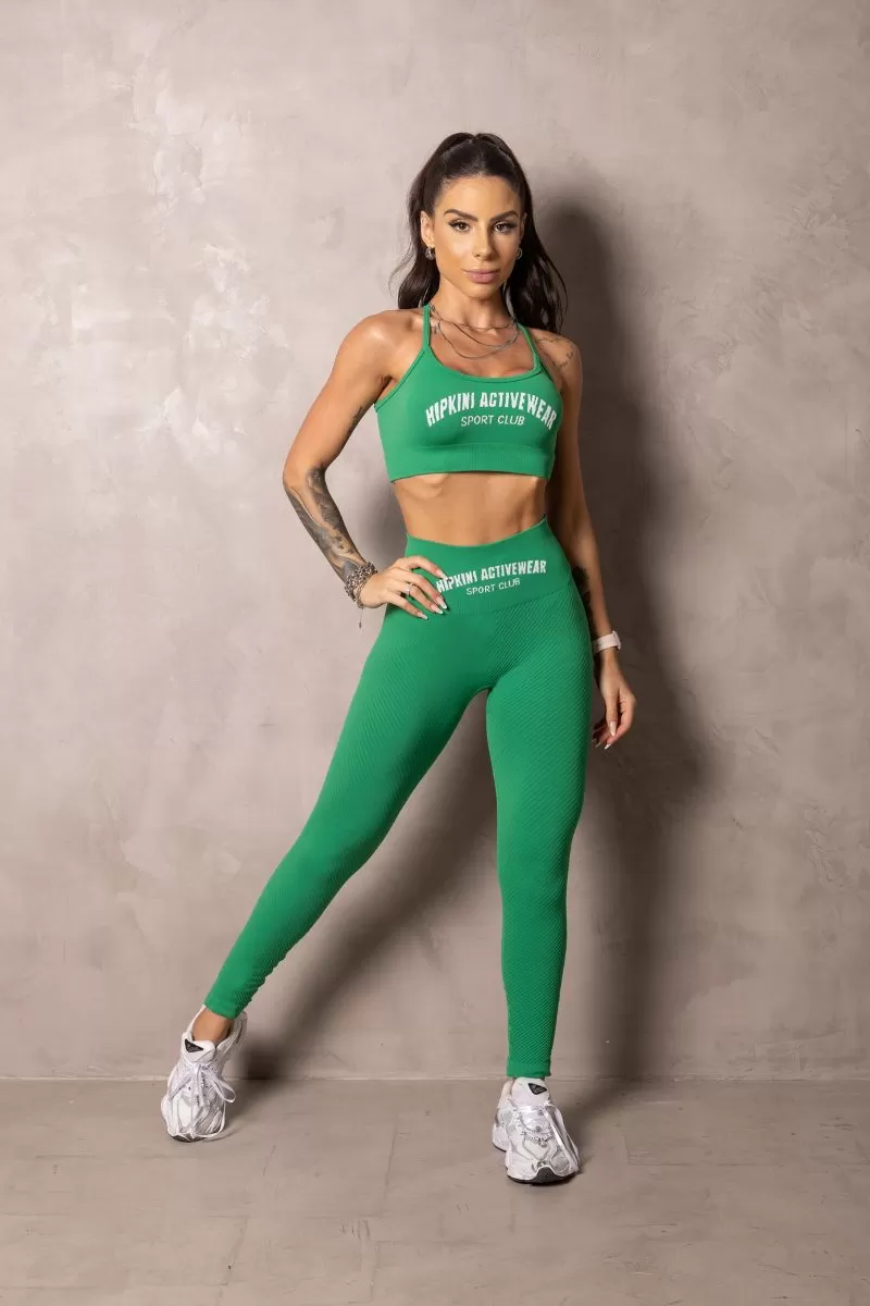 Hipkini - Green Summer Glow Seamless Top - 33331085