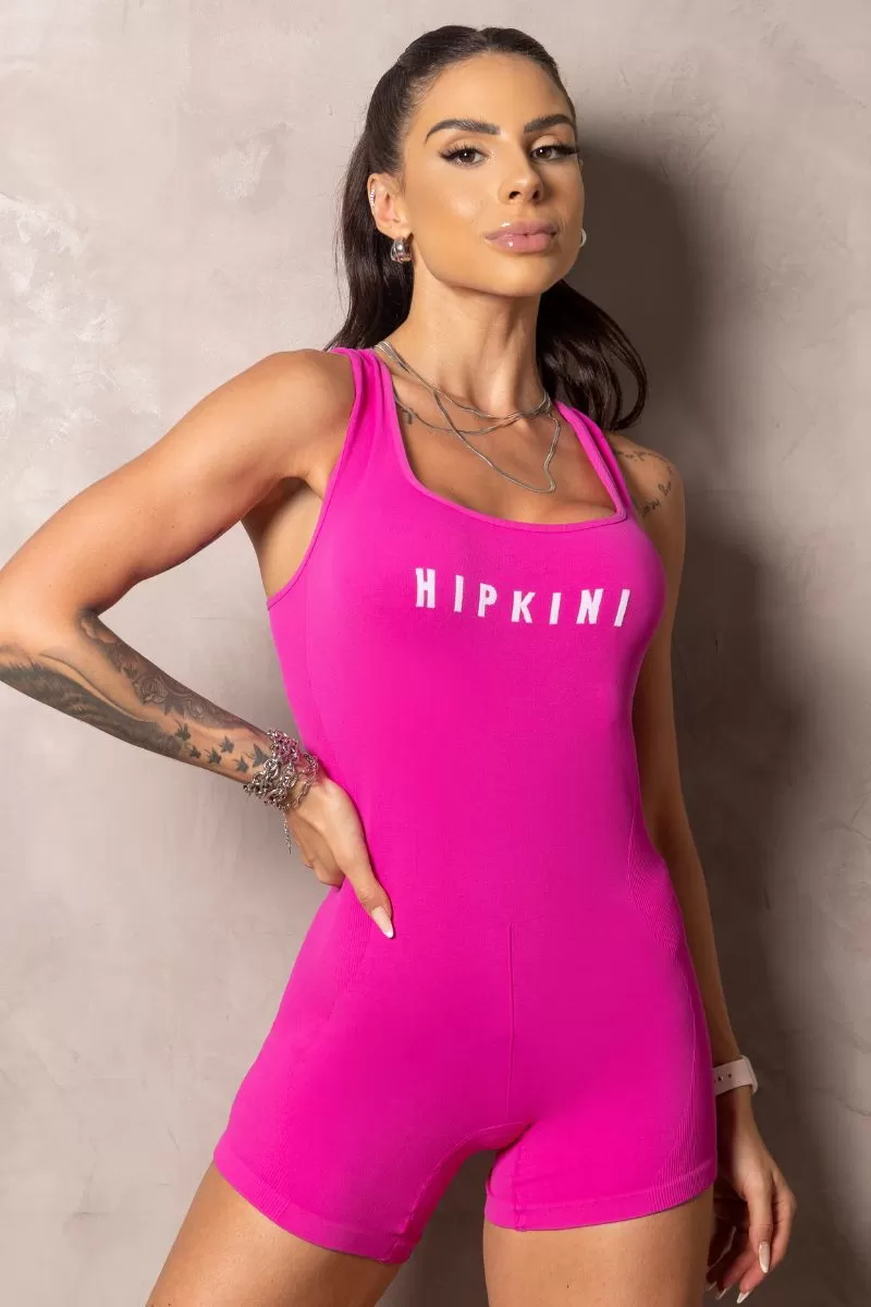 Hipkini - Seamless Summer Glow Pink Romper - 33331078