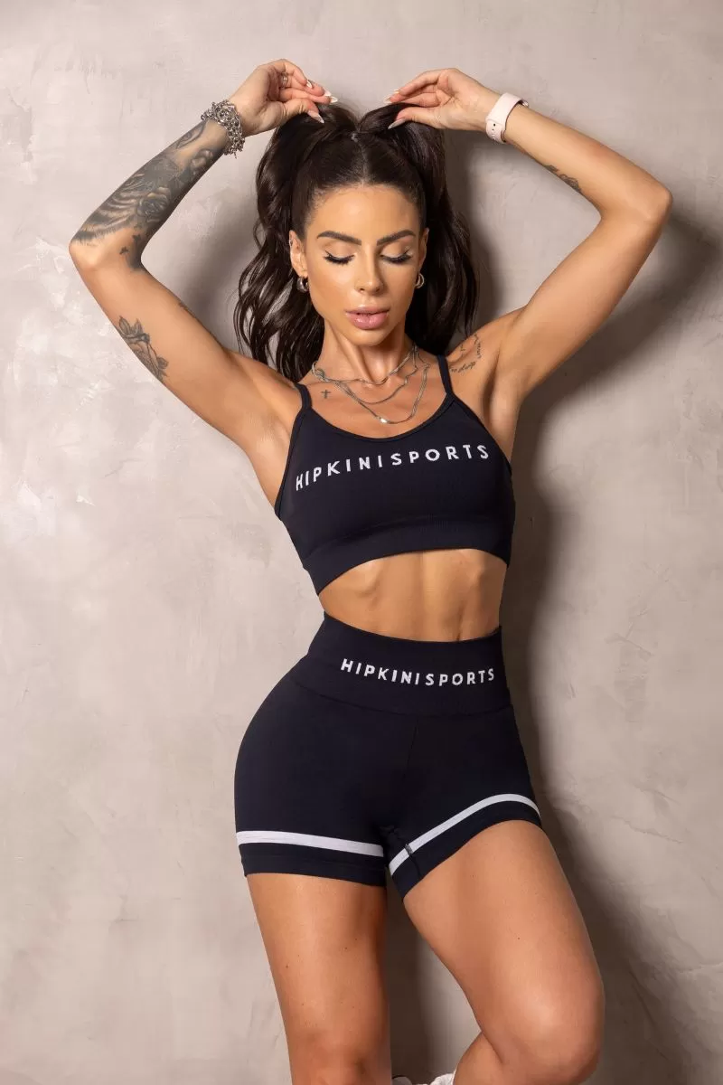 Hipkini - Seamless Summer Glow Shorts Black - 33331081