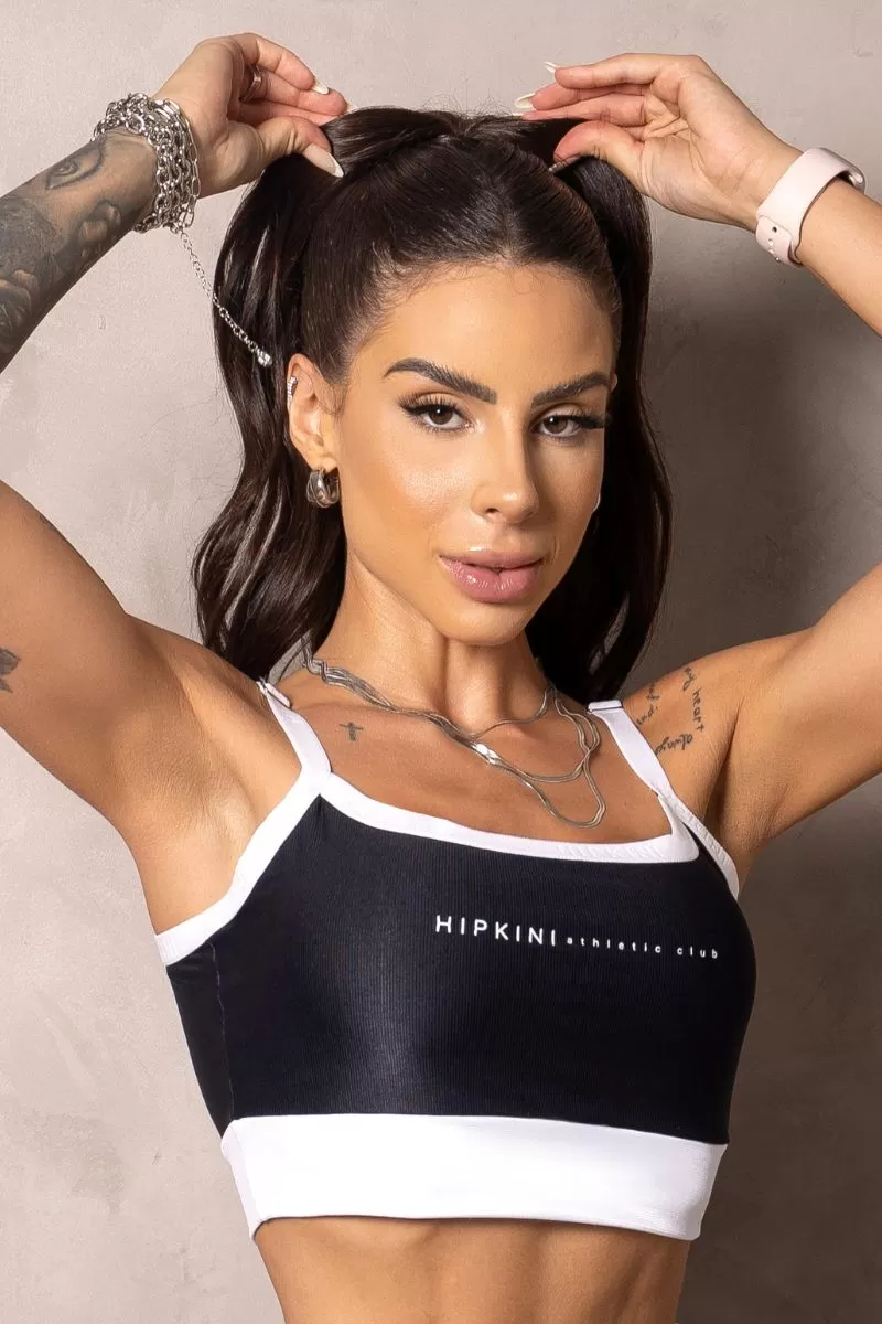 Hipkini - Summer Glow Top Black with White Detail - 33330875