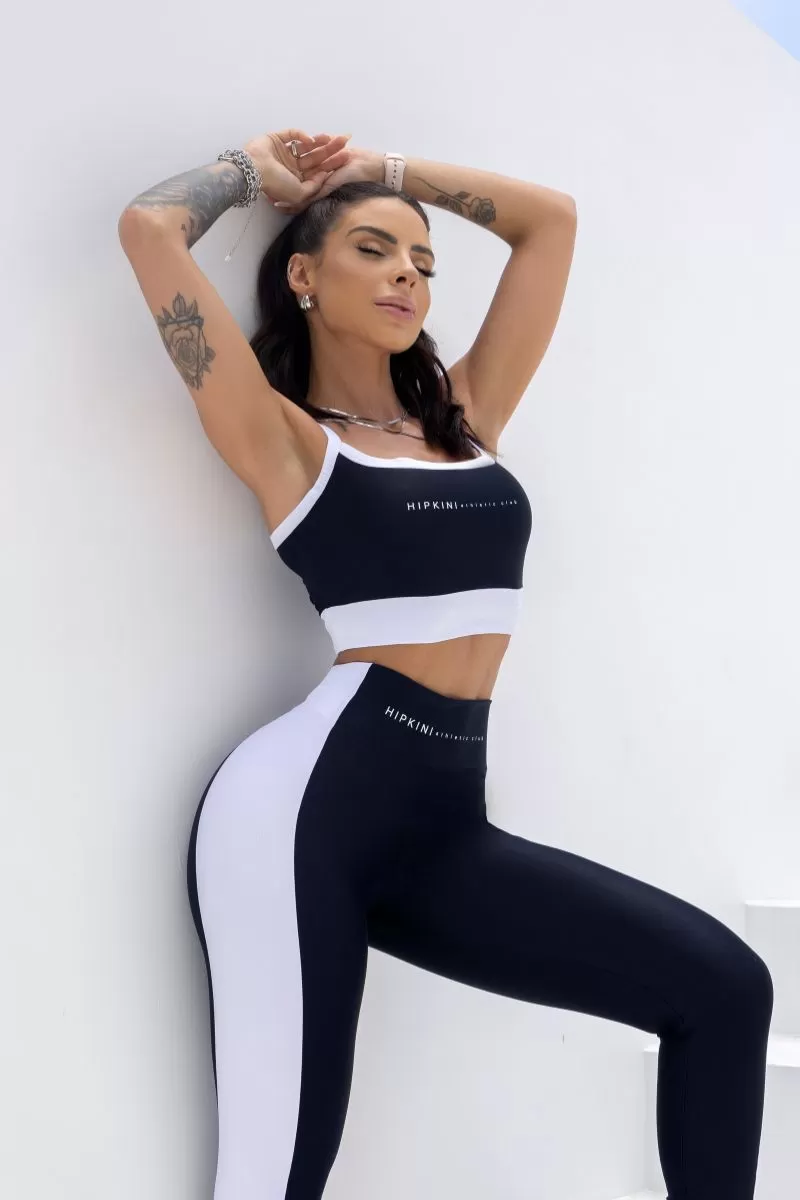 Hipkini - Summer Glow Black Leggings with Silk - 33330876