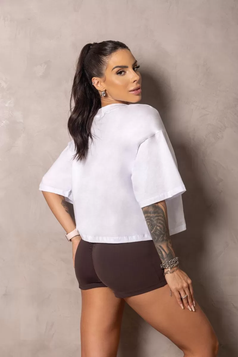 Hipkini - Cropped Summer Glow White with silk - 33330923