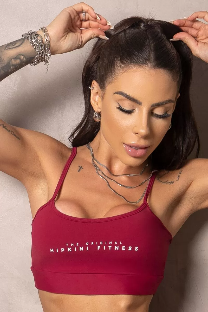 Hipkini - Top Summer Glow Merlot Wine with silk - 33330928 Hipkini - Top Summer Glow Merlot Wine with silk - 33330928
