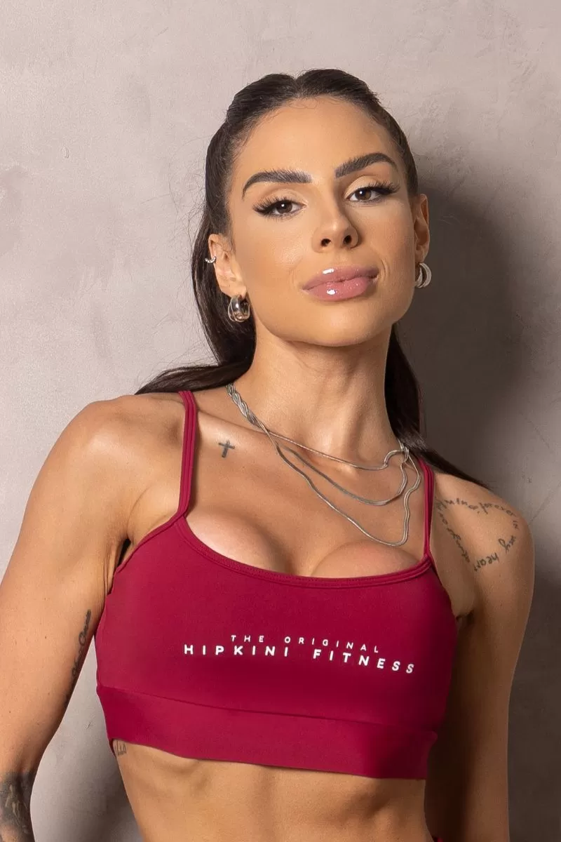 Hipkini - Top Summer Glow Merlot Wine with silk - 33330928 Hipkini - Top Summer Glow Merlot Wine with silk - 33330928