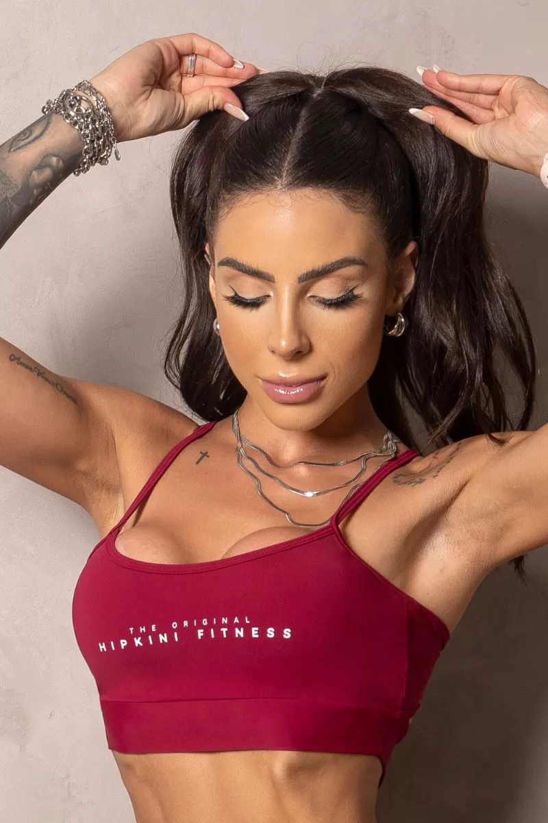 Hipkini - Top Summer Glow Merlot Wine with silk - 33330928 Hipkini - Top Summer Glow Merlot Wine with silk - 33330928