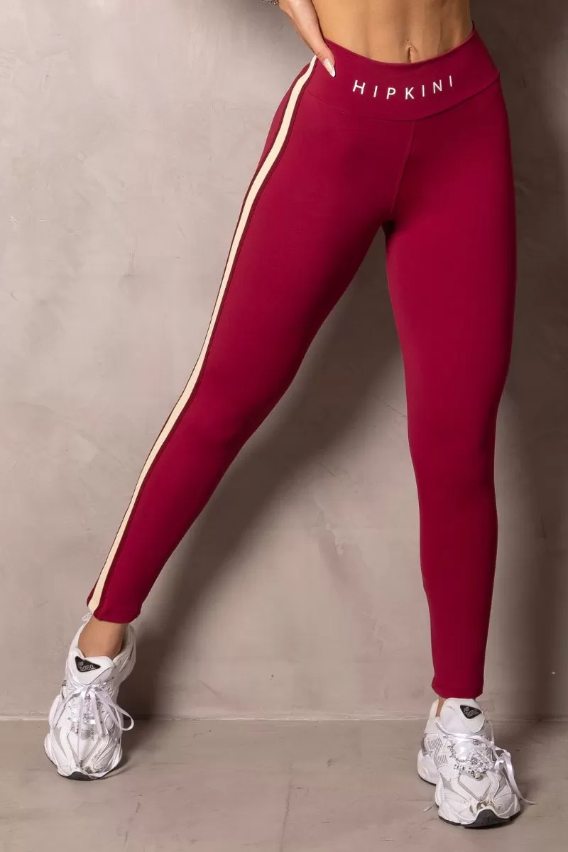 Hipkini - Summer Glow Merlot Wine Leggings with Silk - 33330932 Hipkini - Summer Glow Merlot Wine Leggings with Silk - 33330932
