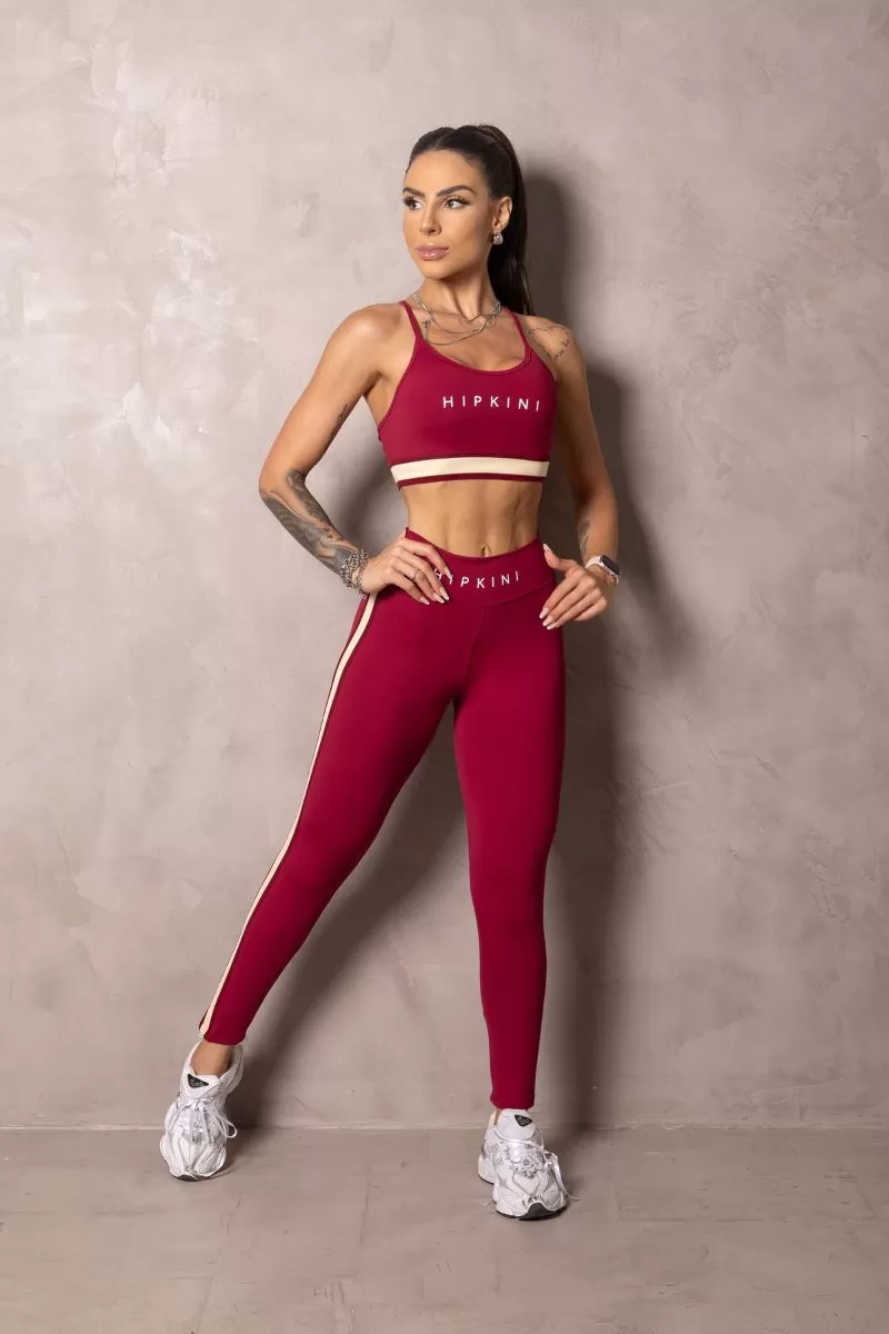 Hipkini - Summer Glow Merlot Wine Leggings with Silk - 33330932 Hipkini - Summer Glow Merlot Wine Leggings with Silk - 33330932