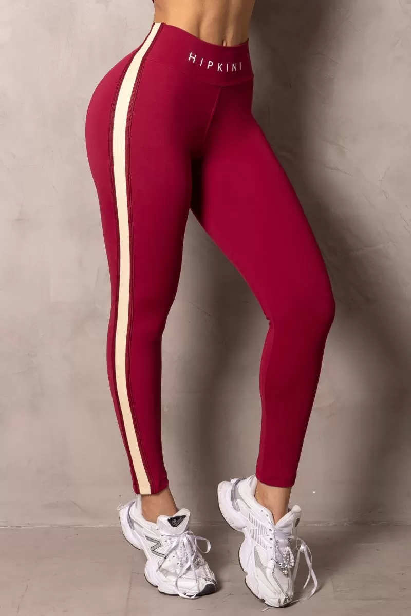 Hipkini - Summer Glow Merlot Wine Leggings with Silk - 33330932 Hipkini - Summer Glow Merlot Wine Leggings with Silk - 33330932