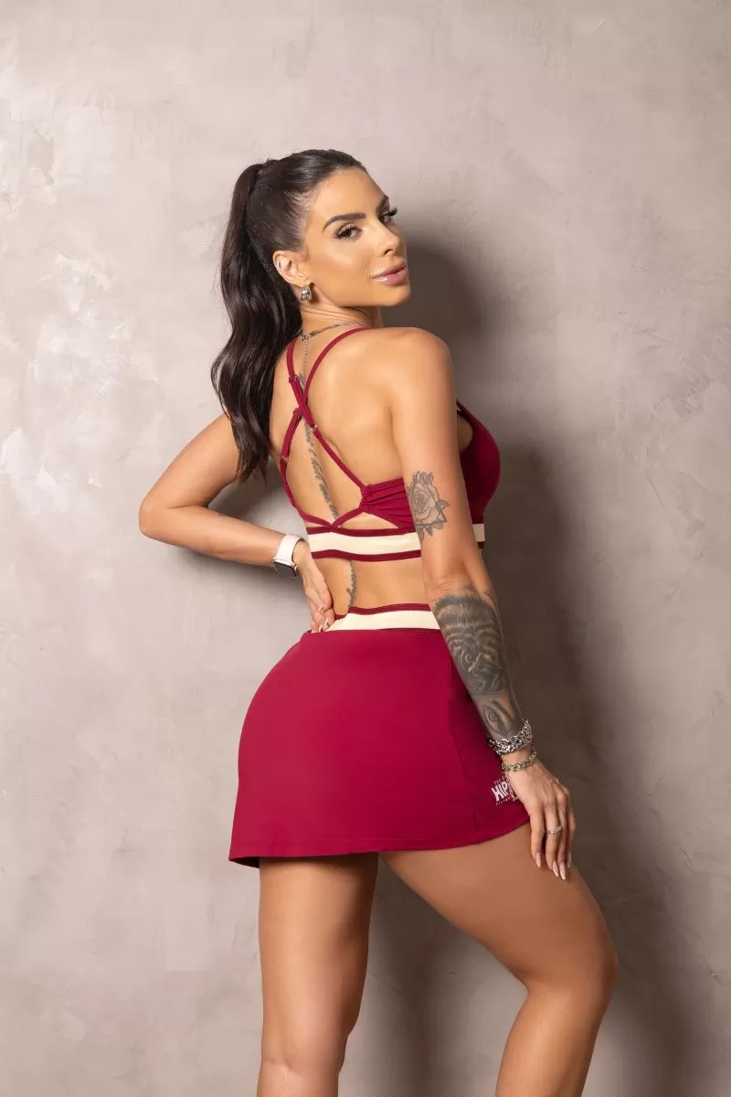 Hipkini - Summer Glow Shorts Wine Merlot with Silk - 33330933